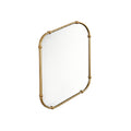 Vintage-Inspired Rectangular Wall Mirror with Gold Frame